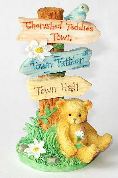 Cherished Teddies - Cherished Teddies Town Signpost