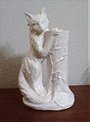 Fox Candle Holder - White Glazed Porcelain