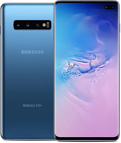 Samsung Galaxy S10+ Factory Unlocked Phone with 128GB (U.S. Warranty), Prism Blue (Renewed)