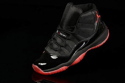Nike All Black Red Bottom Air Jordan 11 XI New Release Sports Sneakers