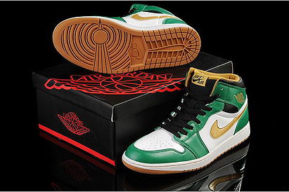 Features Clover/Metallic Gold/White/Black Men Size Sport Shoes Jordan 1 Retro - High OgFeatures Clover/Metallic Gold/White/Black Men Size Sport Shoes Jordan 1 Retro - High Og
