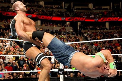 Cesaro vs. John Cena (WWE, Raw, 02/17/14)