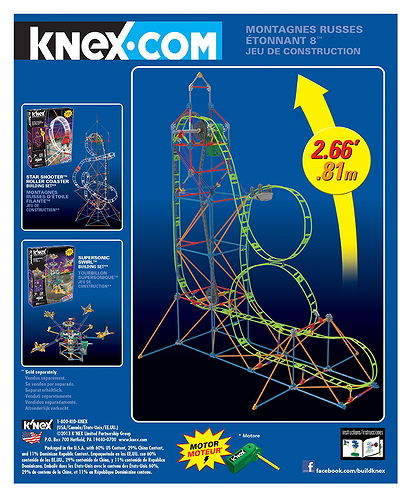 K'NEX Amazin' 8 Coaster Building Set