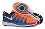 Nike Nike Flyknit Lunar 2 Mens Orange Blue Running Shoes Store
