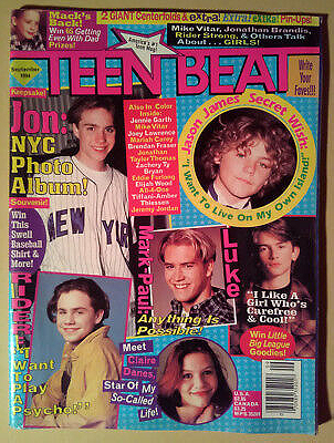 Teen Beat Magazine ~September 1994 ~Jonathan Brandis ~Jonathan Taylor Thomas