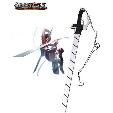 Attack on Titan 3-D Maneuver Gear Long Sword Cosplay Wooden Weapons