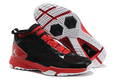 Air Jordan Dominate Pro Basketball Training Shoes Black/White - Gym Red