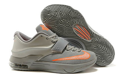 University of Texas - Nike Zoom Kevin Durant 7 Silver/Burnt Orange Training Shoes