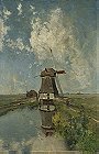 A Windmill on a Polder Waterway
