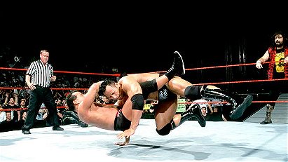 The Rock, Cactus Jack, Rikishi, & Too Cool vs. Triple H, X Pac, Perry Saturn, Dean Malenko, & Chris Benoit (2/7/00)
