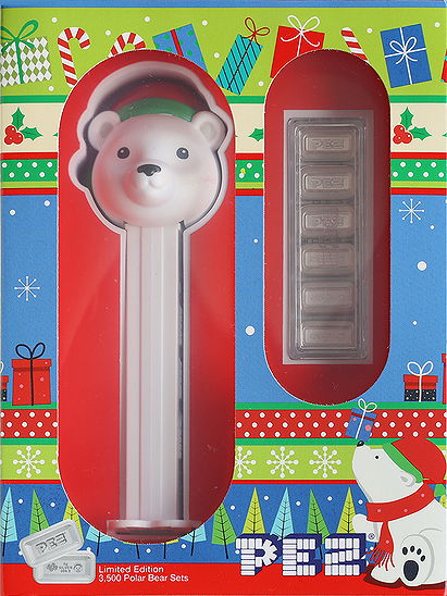 2024 PEZ® Polar Bear Silver Gift Set