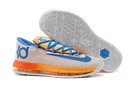 Nike Kevin Durant VI 6 Elite White Blue and Orange 