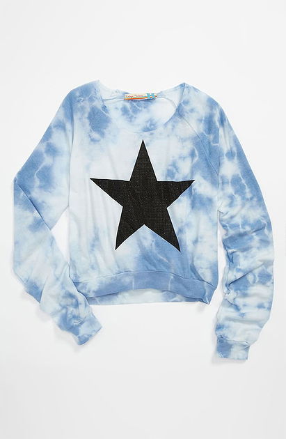 Vintage Havana Tie Dye Star Sweater (Big Girls) | Nordstrom