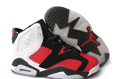 New Release: Womens Jordan 6 Black/White & Red Basketball Shoes Online
