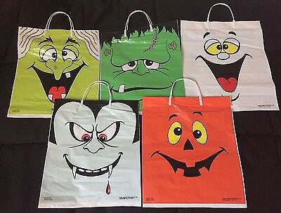 1994 Rubie's Costume Co Halloween Trick Or Treat Bag Set Lot 5 NOS