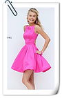 2016 Sherri Hill 50427 High Neck Cutout Fuchsia Homecoming Dress Outlet