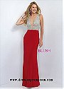 Simple Blush Prom 11009 Red Hot Sexy Illusion Evening Gown Sale