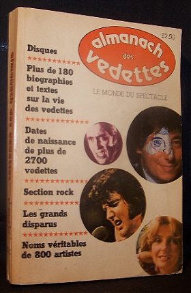 Almanach des Vedettes Le Monde du Spectacle 