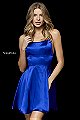 Open Back 2018 Sherri Hill Scoop Neckline Short Prom Dresses 52156 Royal
