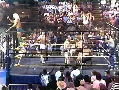 Arn Anderson, Ole Anderson & Ric Flair vs. Buzz Sawyer, Dragon Master & Great Muta (1990/02/06)