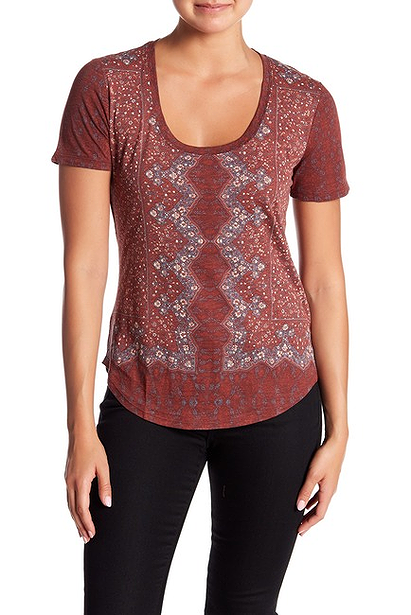 Lucky Brand | Allover Print Tee | Nordstrom Rack