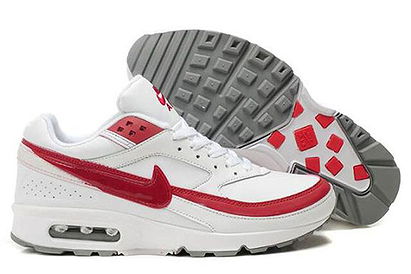 Mens Nike Air Max BW WhiteSport Red Running Shoe