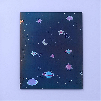 Space 2 Pocket Paper Folder - More Than Magic™ - Navy Blue