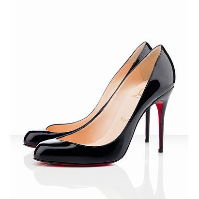 Christian Louboutin Maudissima 100mm Patent Leather Pumps Black