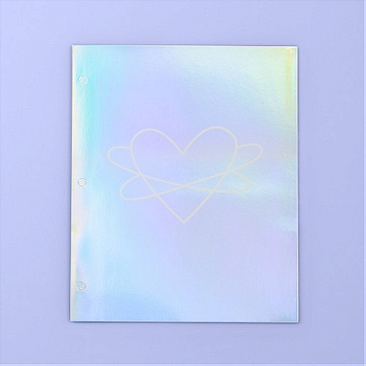 ‎Iridescent Aurora with Heart 2 Pocket Paper Folder - More Than Magic™