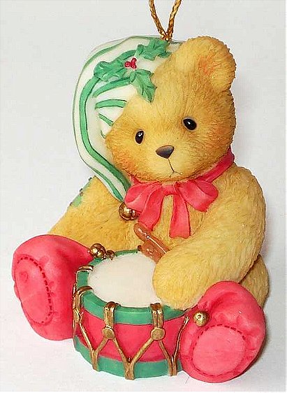 Cherished Teddies - Ornament (Elf with drum)