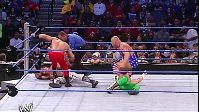 Chris Benoit vs. Eddie Guerrero vs. Edge vs. Kurt Angle (2002/12/05)