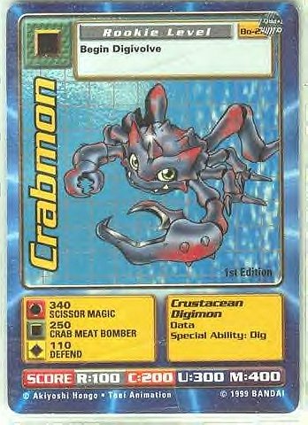Digimon Digi-battle: Crabmon (Bo-28)