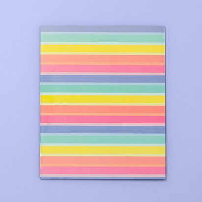 Rainbow Striped 2 Pocket Paper Folder - More Than Magic™