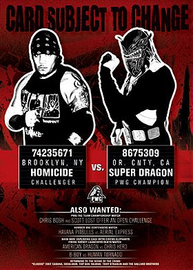 Pro Wrestling Guerrilla: Card Subject To Change