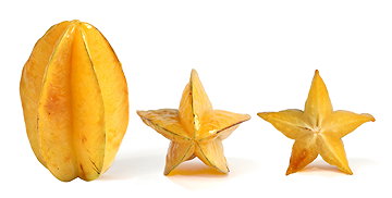 Carambola or star fruit