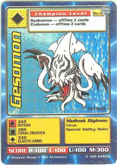 Digimon Digi-battle: Gesomon (Bo-30)