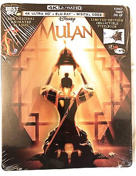 Mulan (4K Blu-Ray Digital LIMITED EDITION STEELBOOK) - Animated