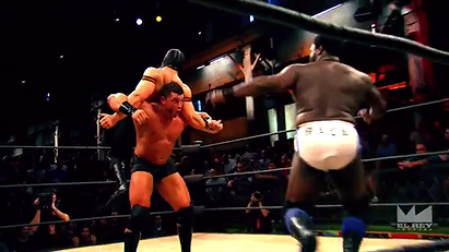 Cage vs. The Mack vs. Son of Havoc (Lucha Underground, 4/15/15)