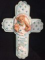 Cherished Teddies - "Sweet Little One" Cross Wall Plaque
