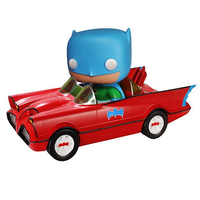 Batman 1966 Pop! Vinyl: Batman w/ Batmobile Red Toy Tokyo Exclusive