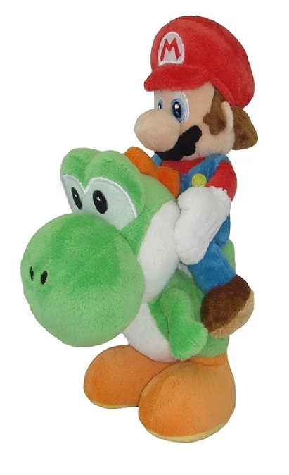 Super Mario Riding Yoshi Plush Toy