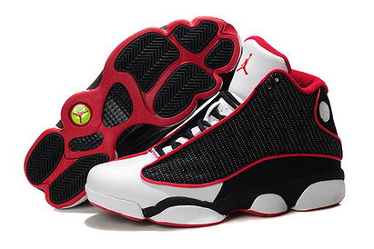 Black/White/Fire-Red-Michael Jordan Shoes 13 Retro-New-Release