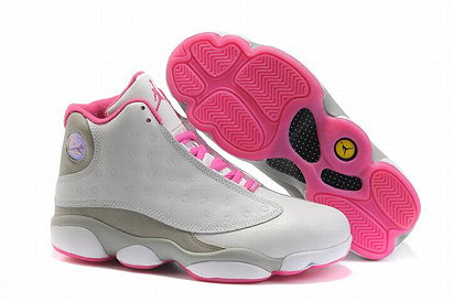Nike Jordan 13 Retro:Women's Basketball Shoes White/Pink