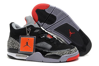 Mens Jordan Son of Mars Low:Black/Grey/Red Colorways Basketball Shoes