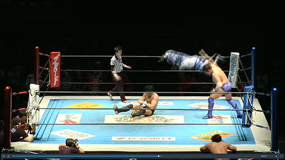 Hirooki Goto & Katsuyori Shibata vs. Yuji Nagata & Captain New Japan (NJPW, New Japan Road, 02/27/15)