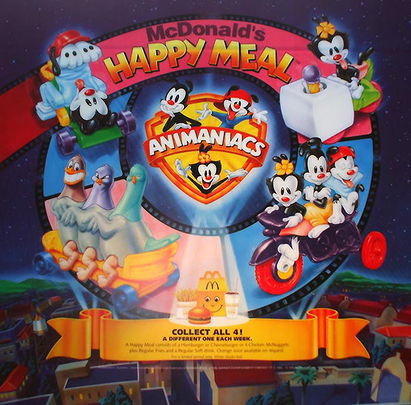 1994 McDonald's Animaniacs Happy Meal Toys