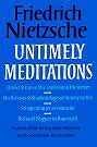 Untimely Meditations (Texts in German Philosophy)