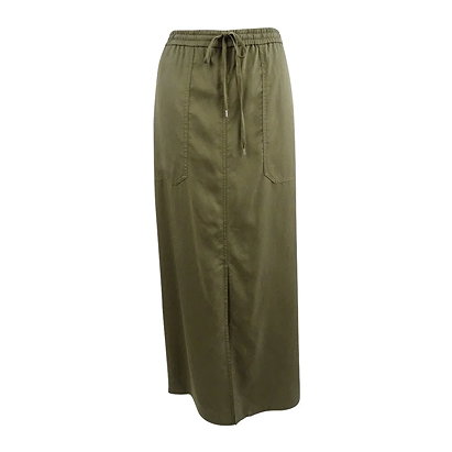 Ralph Lauren Women's Twill Cargo Maxi Skirt (M, Autumn Sage) - Autumn Sage - M
