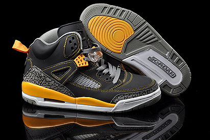 Spizike Jordan Retro Shoes University Gold and Black Color