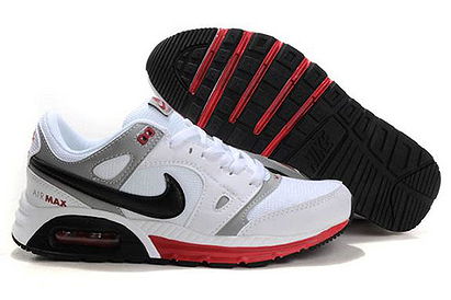 Mens Nike Air Max Lunar WhiteBlack-Burgundy Running Shoe